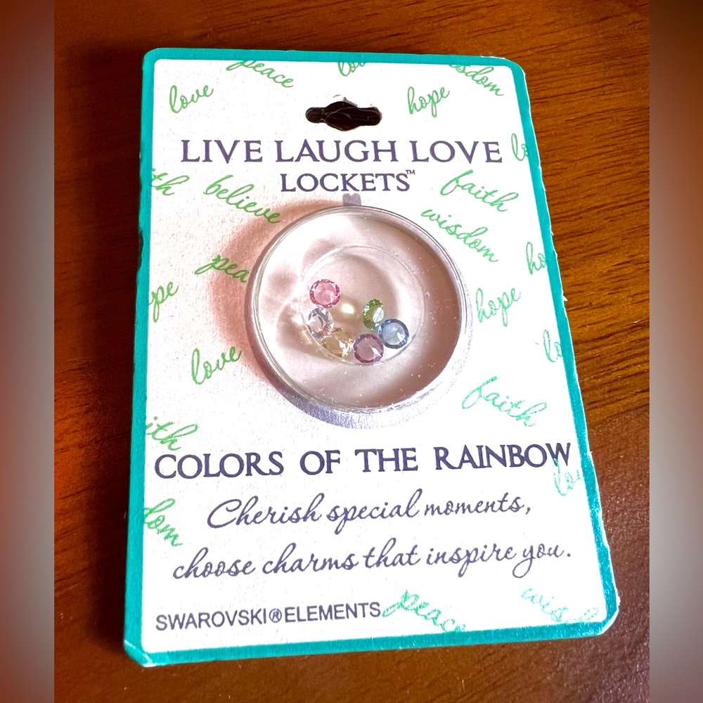 Live Laugh Love Lockets New Swarovski Elements